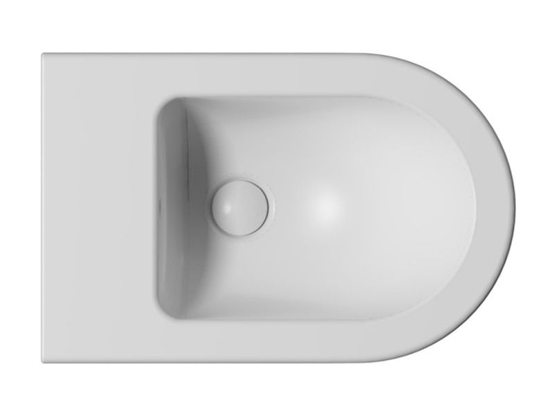 Подвесное биде, цвет белый матовый