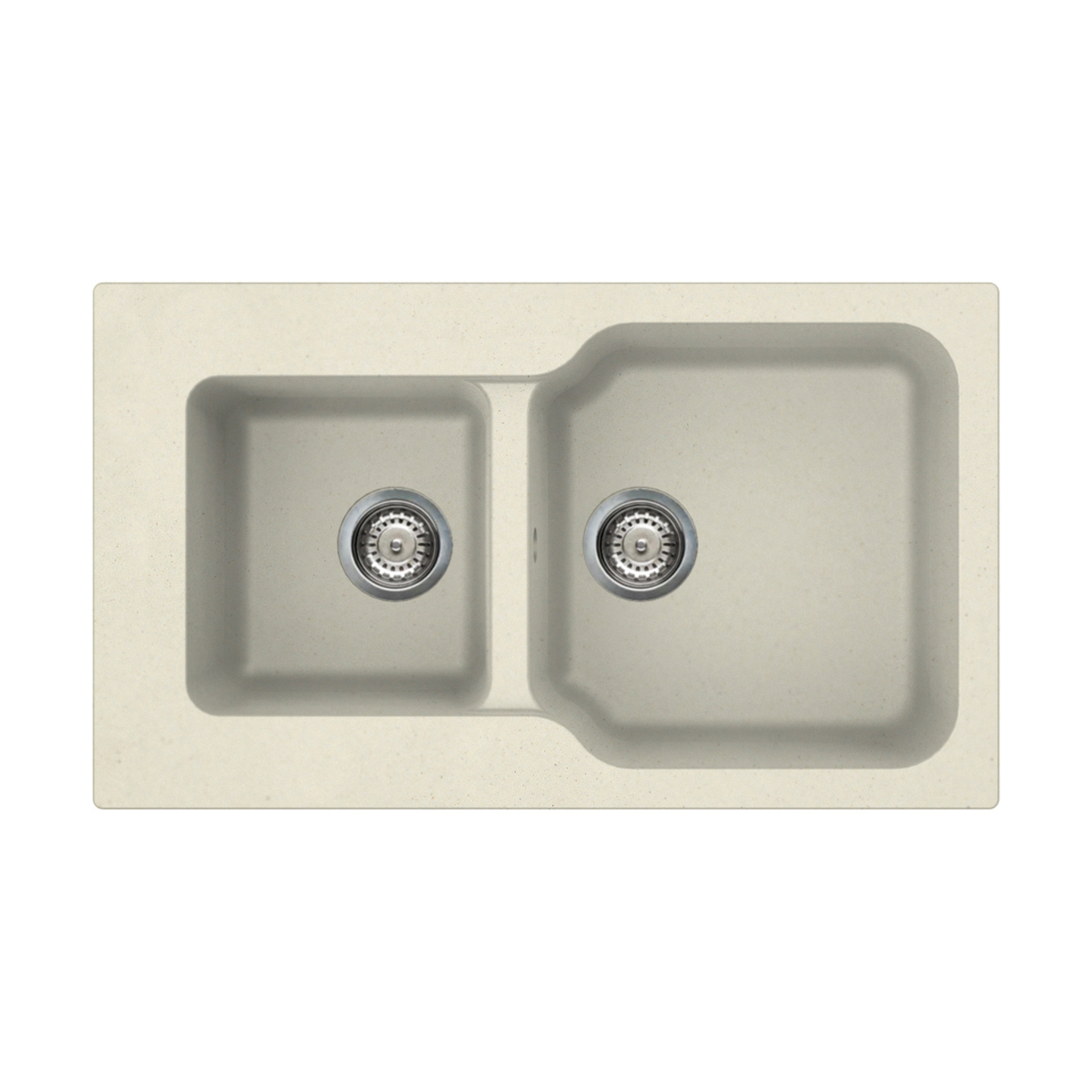 Кухонные мойки Кухонная мойка 860x500x190 Maru 86-2-BE Tetogranit/ваниль 