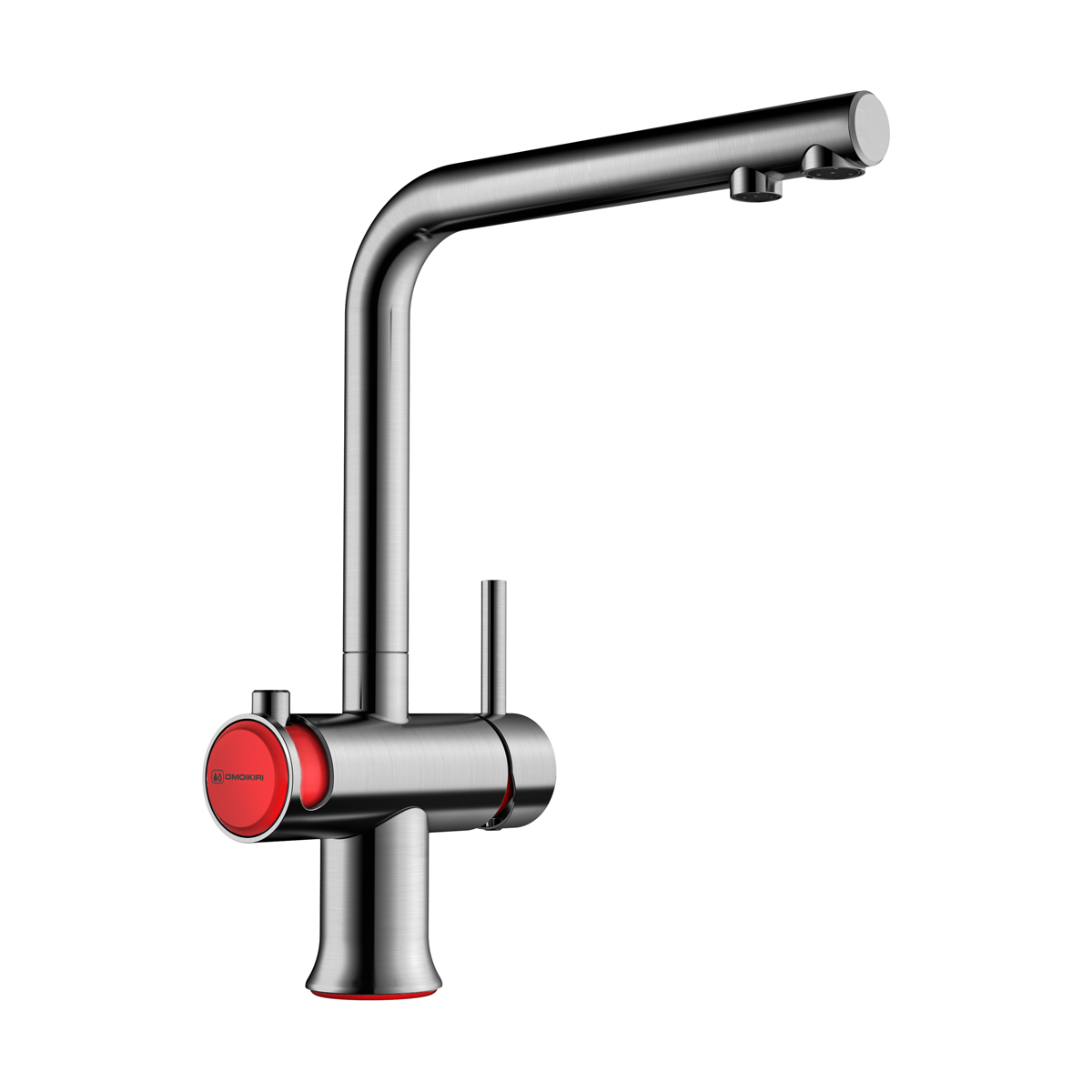 Смесители для кухни Смеситель для кухни Hotaru-IN-R латунь/нержавеющая сталь/красный 