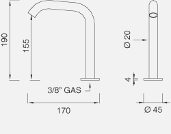 Комплектующие Настольный вращающийся кран с возможностью фиксации MIL69 