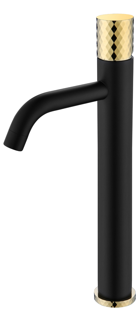 Смесители Смеситель для умывальника высокий BLACK DIAMOND GOLD 