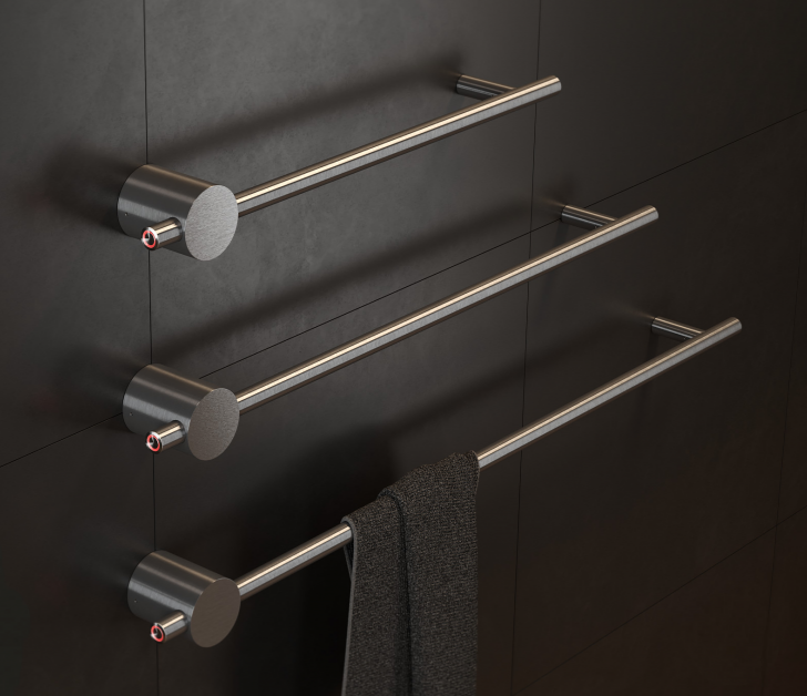 Полотенцесушители Полотенцесушитель электрический 70х1000х60, без кнопки, цвет сатин 