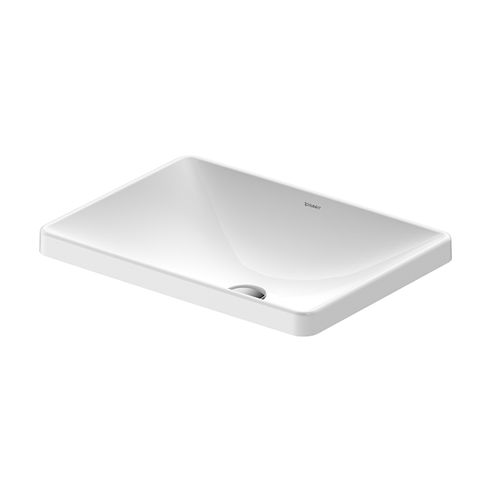 Раковины Раковина встраиваемая сверху 600х440 мм, без перелива, без отверстий под смеситель, цвет белый 