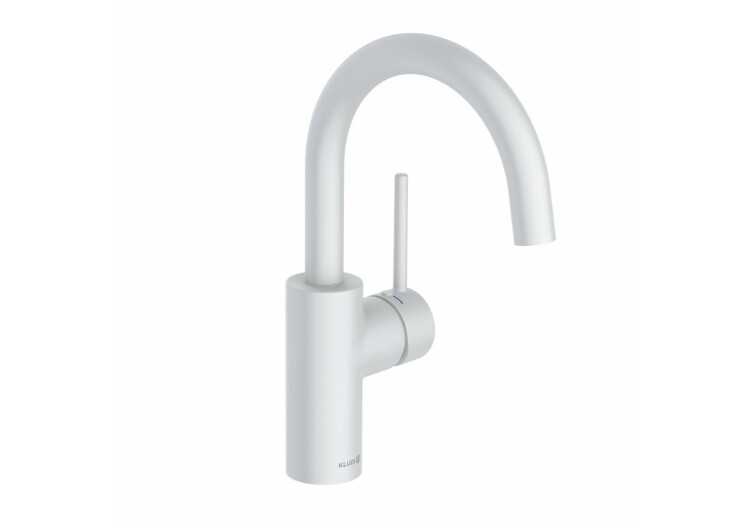 Смеситель для раковины, белый матовый