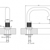 Комплектующие Излив для раковины 