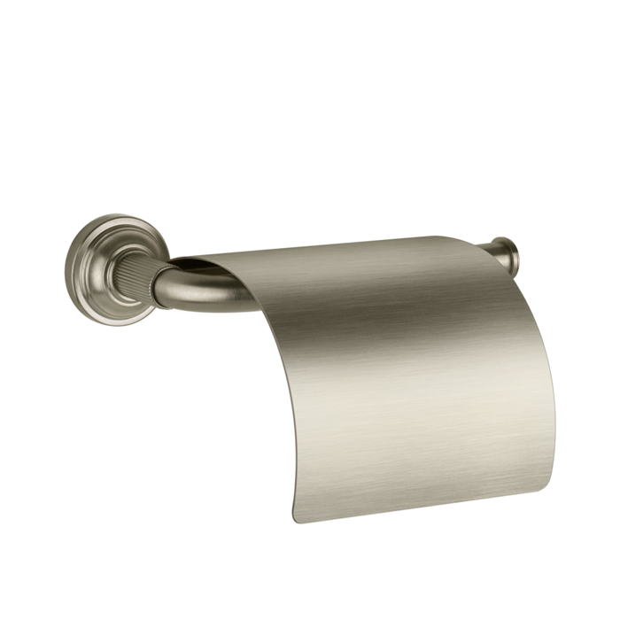 Держатель туалетной бумаги, с крышкой, цвет Finox Brushed Nickel