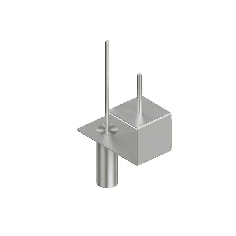 Аксессуары для ванной Полка с ёршиком и держателем туалетной бумаги brushed stainless ste 