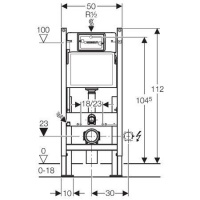 Системы инсталляции Инсталляция 457.570.00.1 Duofix UP100 для подвесного унитаза 