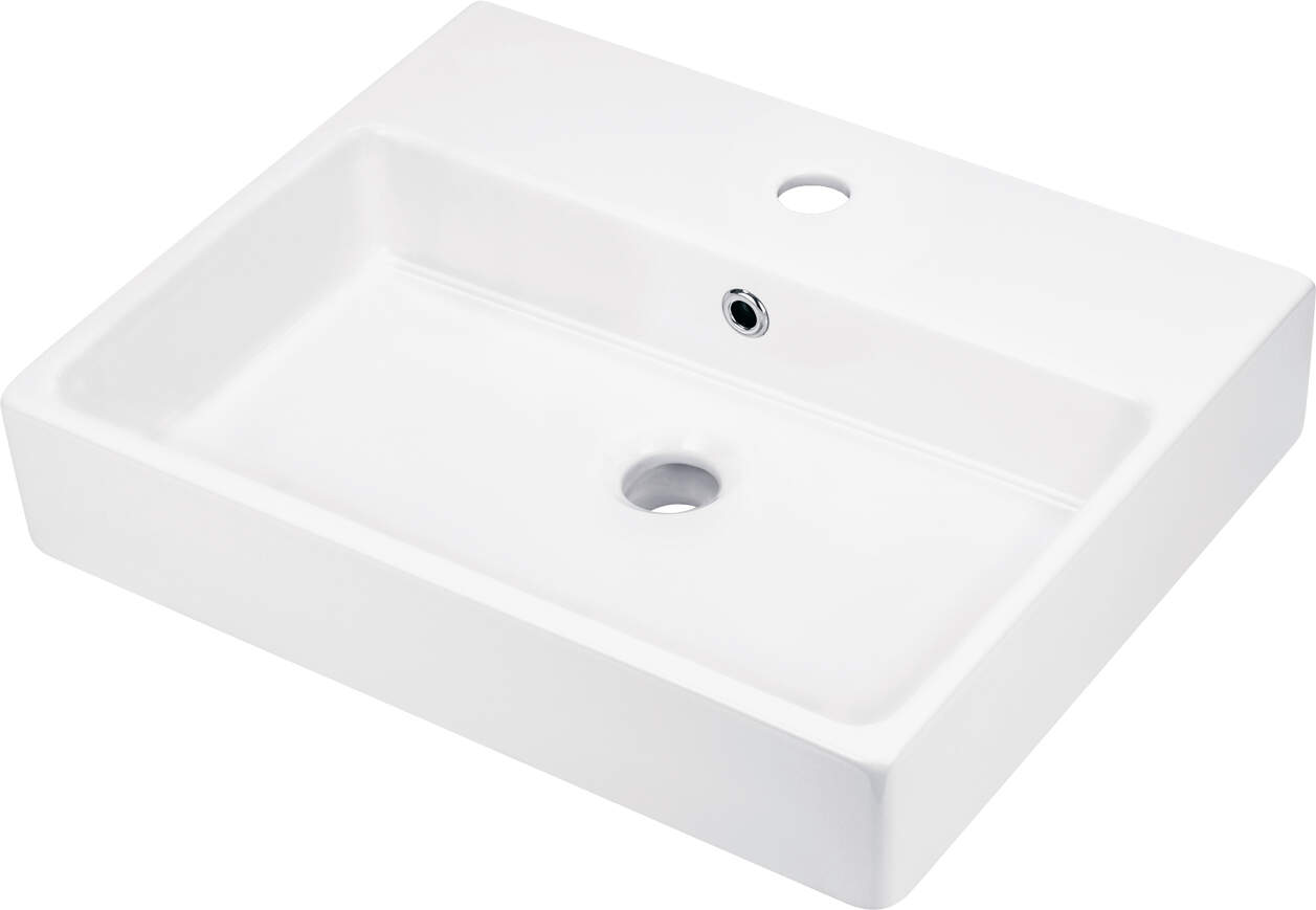 Раковины Керамическая раковина на столешницу - 50x40 см (белый) 