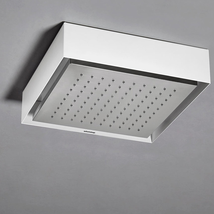 Внешний верхний душ, 35х35см, цвет: белый