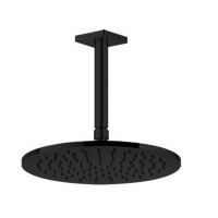 Душевая программа Верхний душ чёрный матовый 