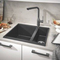 Раковины K500 31648AP0 Мойка для кухни 555*460 мм (чёрный гранит) 
