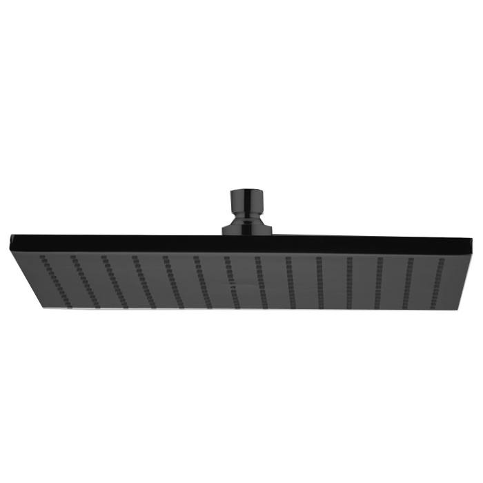 Душевая программа Верхний душ из латуни 250х250 мм, квадратный, цвет чёрный матовый 