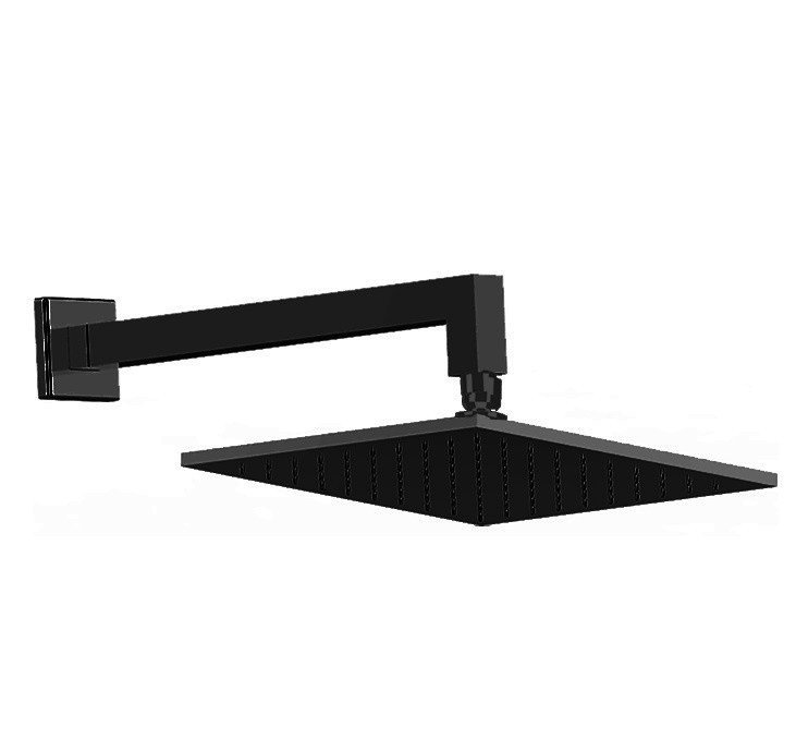 Верхний душ 250*250 мм (чёрный матовый)