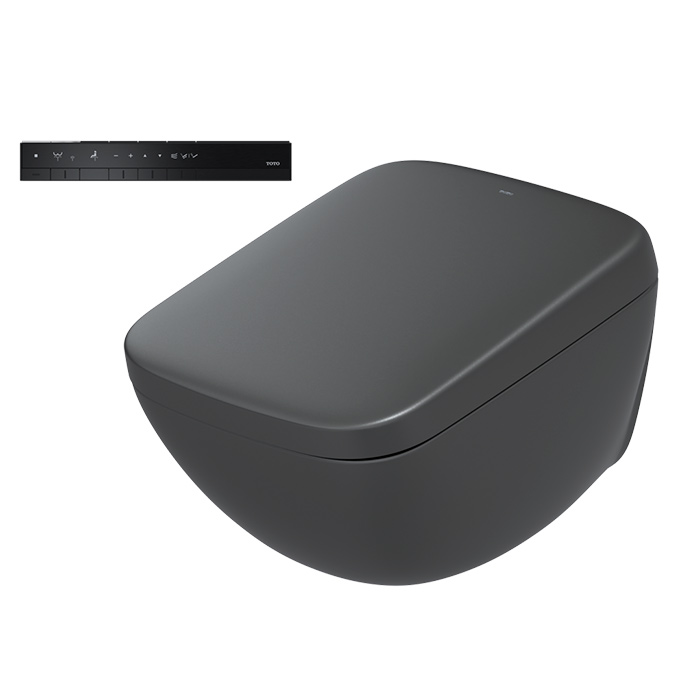 Унитазы-биде Wx1 washlet сиденье 449*667*122 мм, с дистанционным управлением, цвет черный матовый 