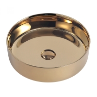 Раковины Раковина накладная 40х40 цвет золото 