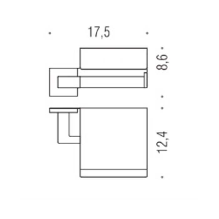 Аксессуары для ванной Держатель туалетной бумаги, Цвет: хром 