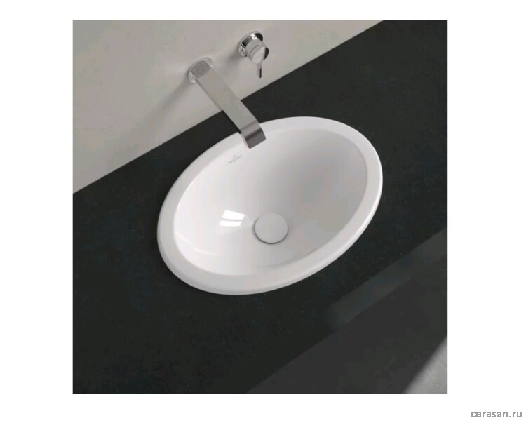 Раковины Раковина 660x470x220, отверстия для смесителя-отсутствуют, CeramicPlus, цвет альпийский белый (белый Alpin) 