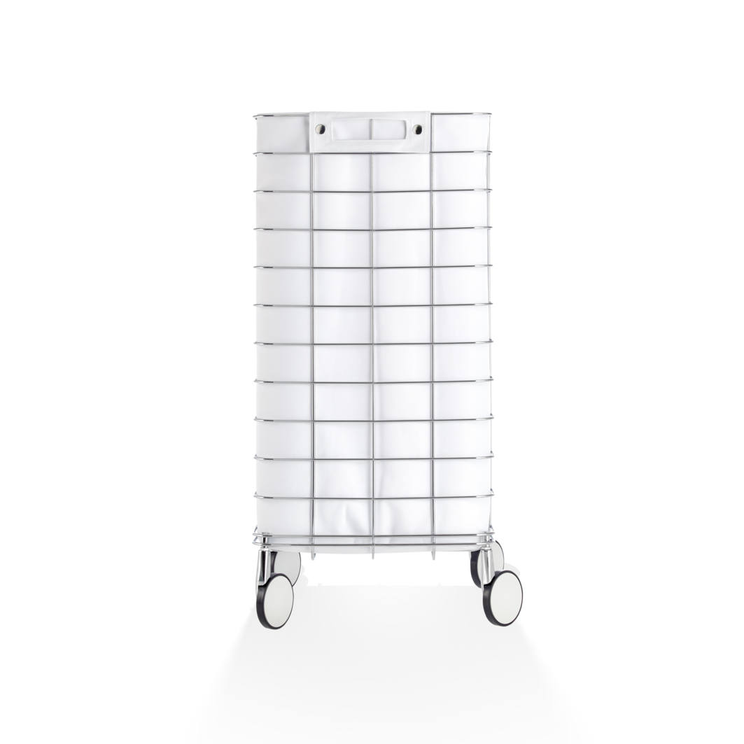Аксессуары для ванной WR 1 Тележка для стирки, хром/белый 