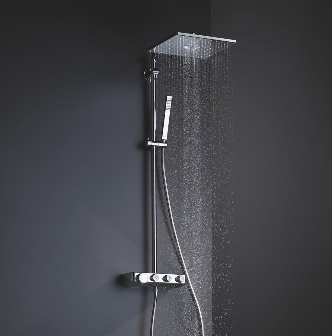 Euphoria SmartControl System 310 Cube Duo 26508000 - Душевая система с термостатом (хром)