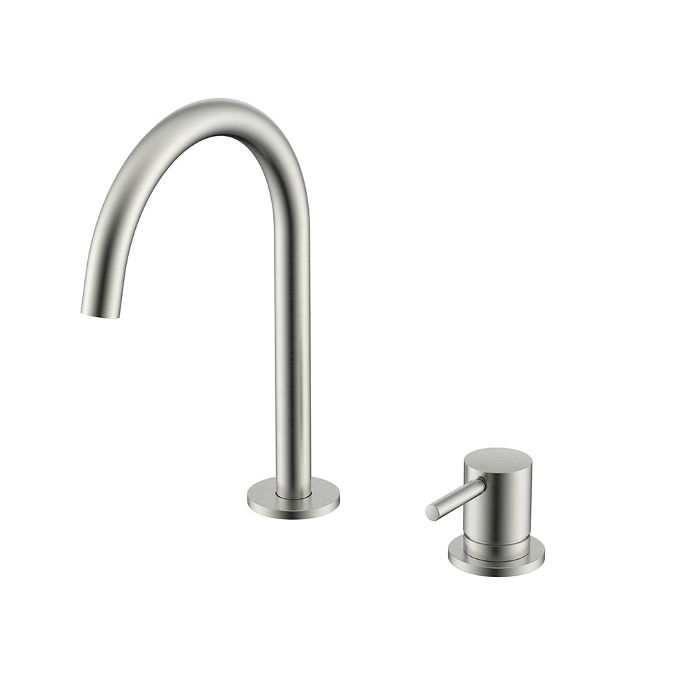 Смеситель для раковины с донным клапаном BRUSH NICKEL