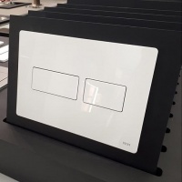 Системы инсталляции Панель смыва с двойной системой смыва для унитаза, цвет белый глянцевый 