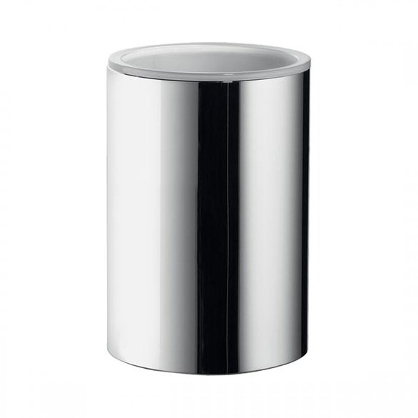 Стакан настольный, металлический, цвет хром