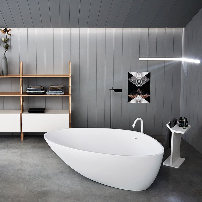 Ванны Ванна отдельностоящая 195х129х57.5 см, цвет: белая 