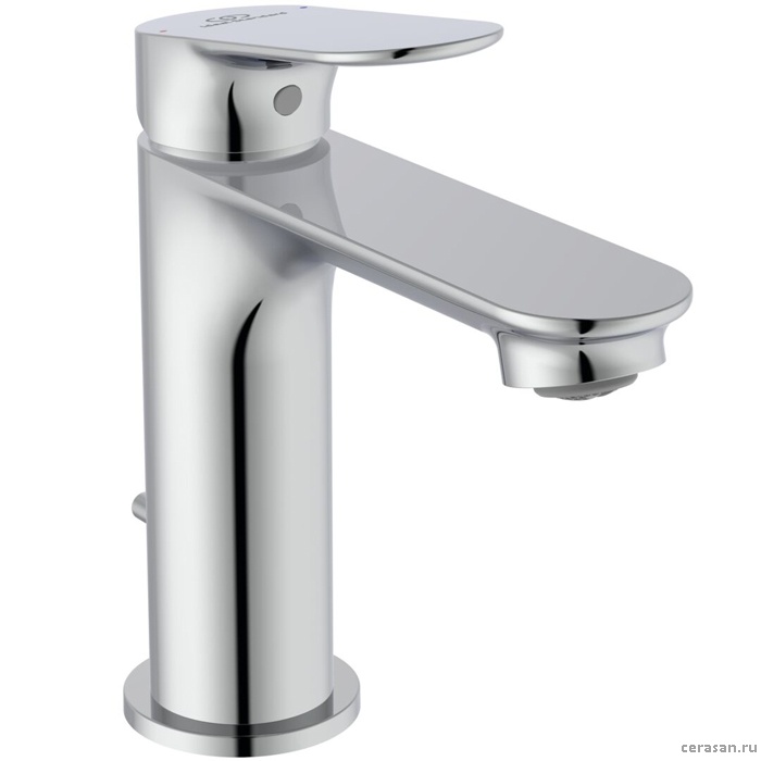 Смеситель для раковины H100, с донным клапаном, цвет хром