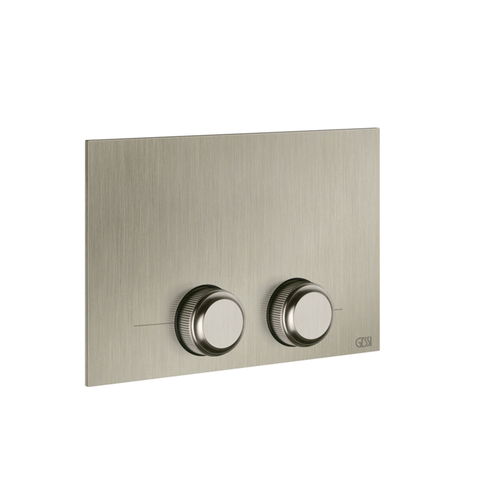 Клавиша смыва для унитаза двойная, для инсталляций TECE, цвет Finox Brushed Nickel