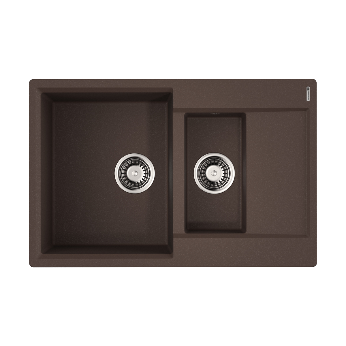 Кухонные мойки Кухонная мойка 780x510x230 Daisen 78-2T-DC Tetogranit/темный шоколад 