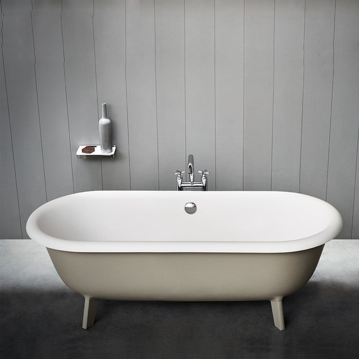 Ванны Ванна отдельностоящая 178х79х59.5 см, цвет: светло-серая 