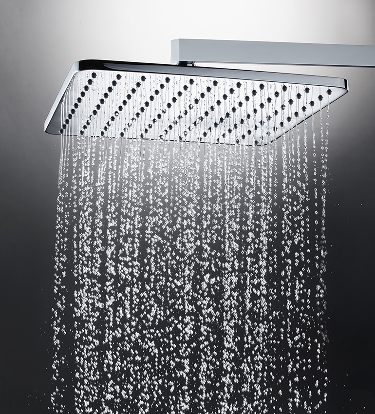 Душевая программа Настенный душ 280х280 мм, с горизонтальным кронштейном 400 мм, хром 