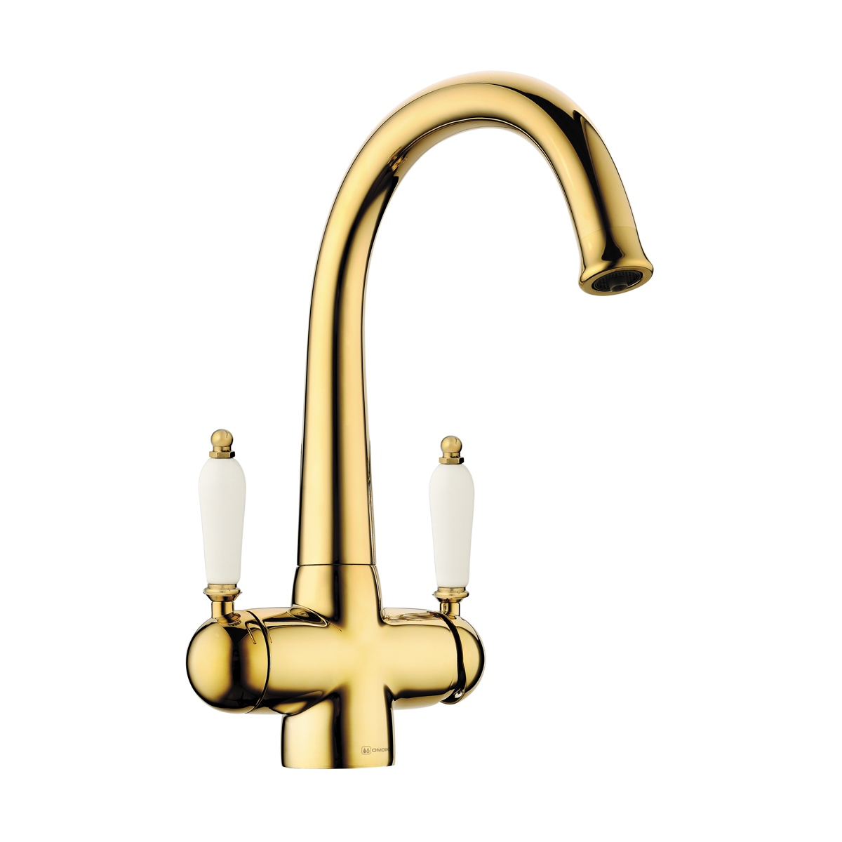 Смесители для кухни Смеситель для кухни Okinawa 2-G латунь/золото 