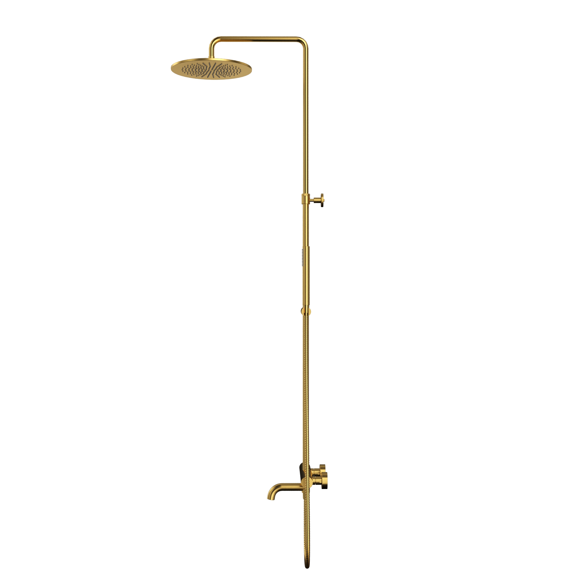 Душевая программа Термостатическая система для ванны наружного монтажа Y1234GLB (брашированное золото) 