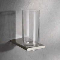 Аксессуары для ванной Стакан для зубных щёток подвесной (никель шлифованный) 