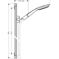Душевая программа Душевой набор: ручной душ 150 мм с 3 типами струи Select, штанга 900 мм, шланг,  хром 