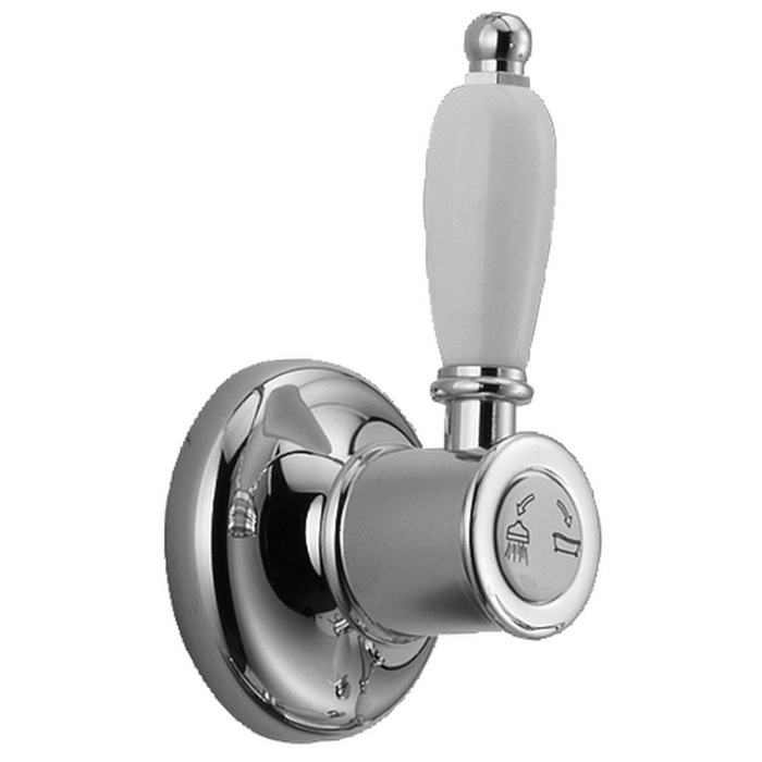 Смесители Переключатель на 2 положения 1/2, внешняя и внутренняя части в комплекте, цвет хром 