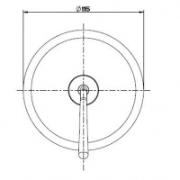 Смесители Внешняя часть для смесителя скрытого монтажа хром 
