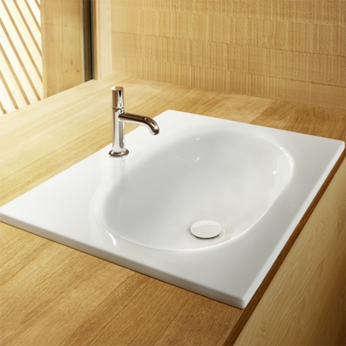 Раковины Раковина встраиваемая сверху 60x50 см, белая 