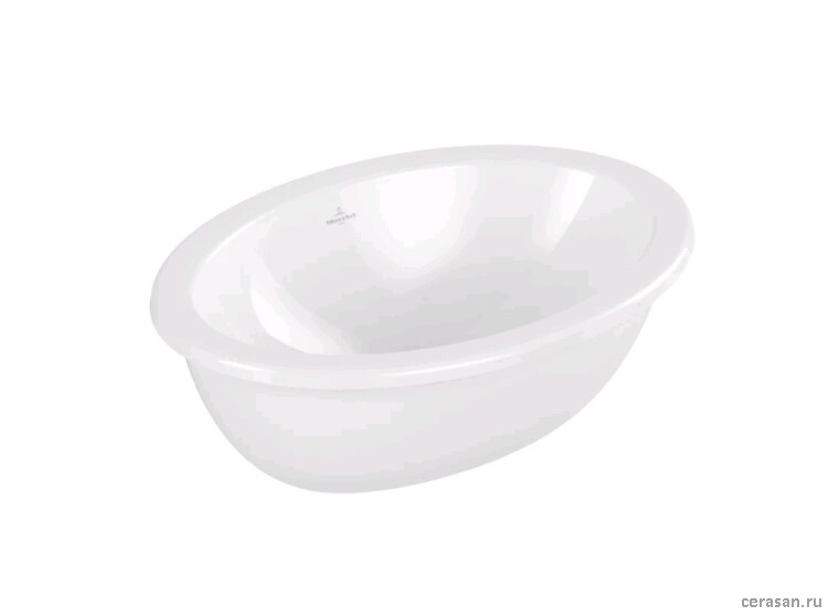 Раковины Раковина 430x280x185, отверстия для смесителя-отсутствуют, цвет альпийский белый (белый Alpin) 