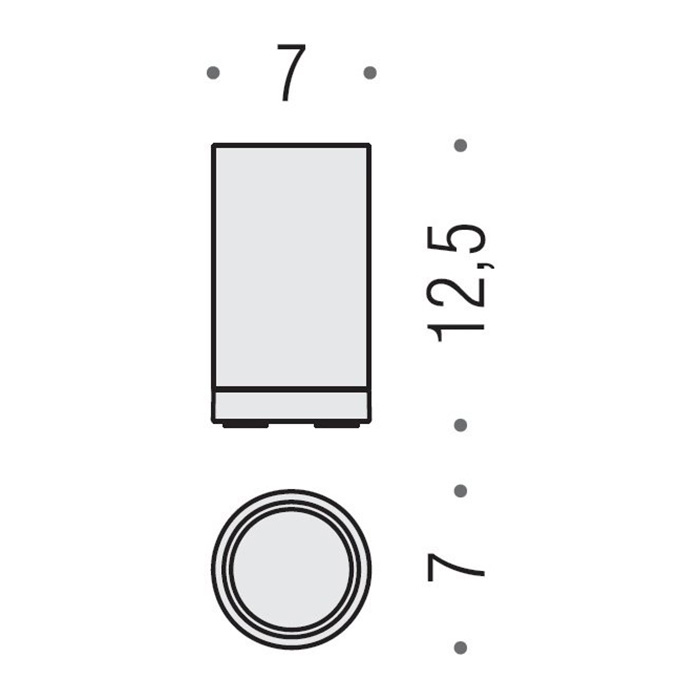 Аксессуары для ванной Стакан настольный, цвет хром 