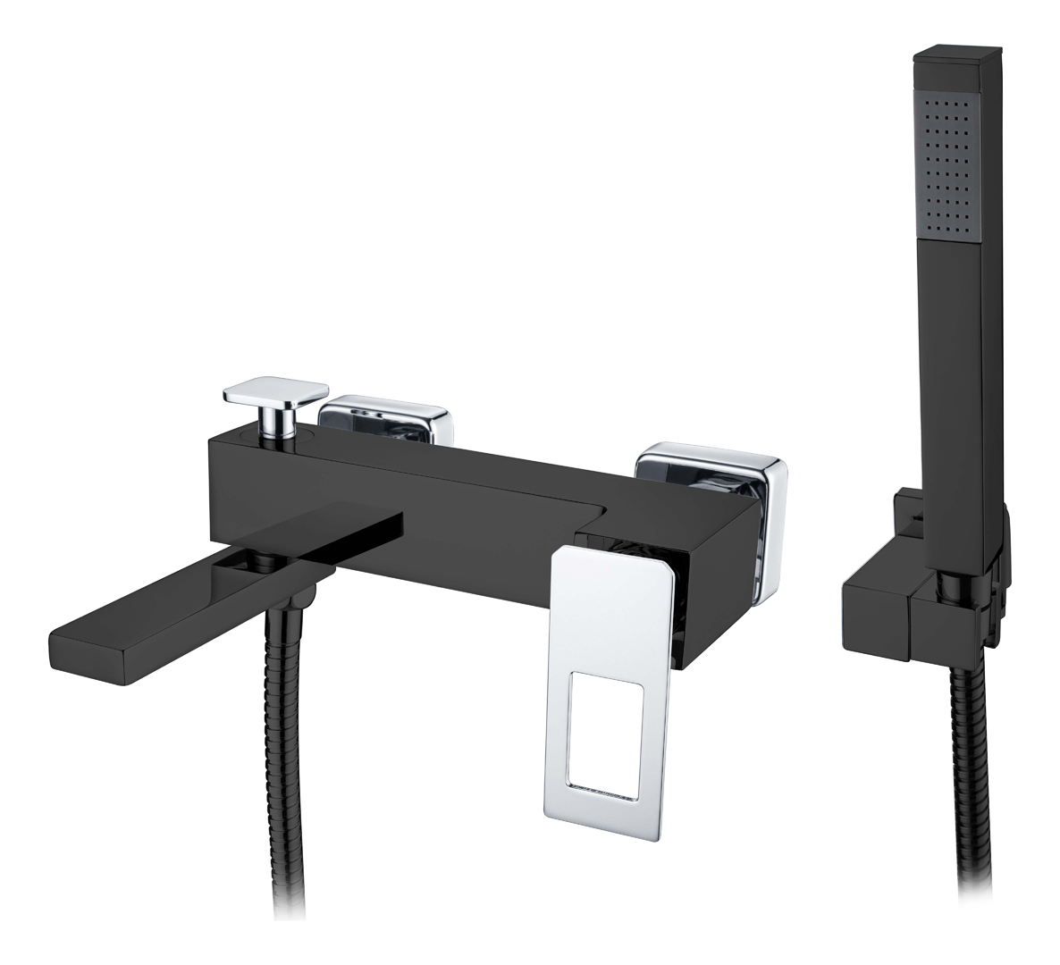 Смесители Смеситель для ванны Black Chrome 