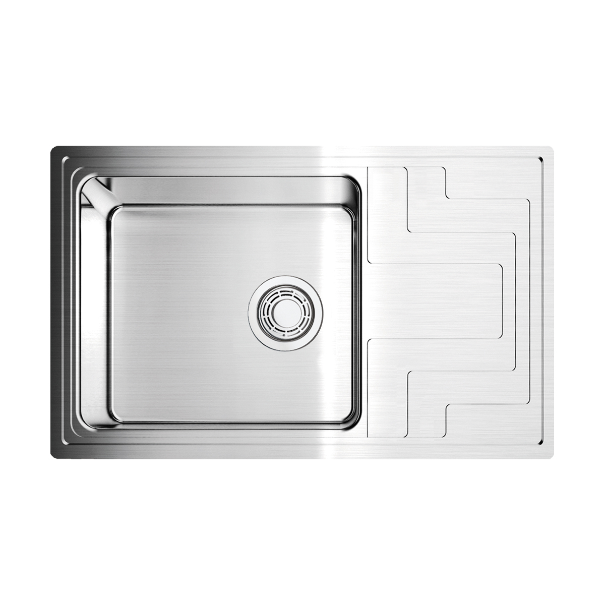 Кухонные мойки Кухонная мойка 780x480x195 Mizu 78-LB-IN нержавеющая сталь/нержавеющая сталь 