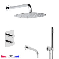 Душевая программа Душевая система с функцией наполнения ванны - комплект с термостатом, хром 
