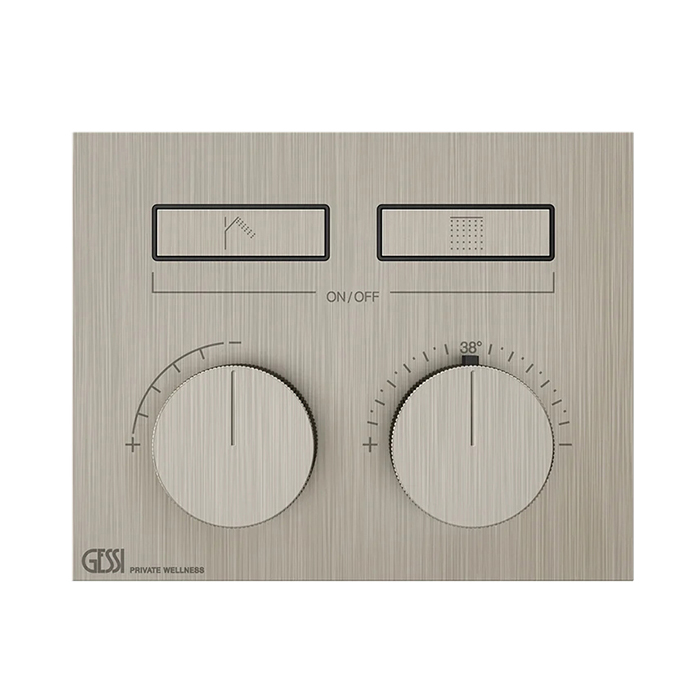 Смесители Термостат для душа, с включением до 2 источников одновременно (внешняя часть), цвет Finox 