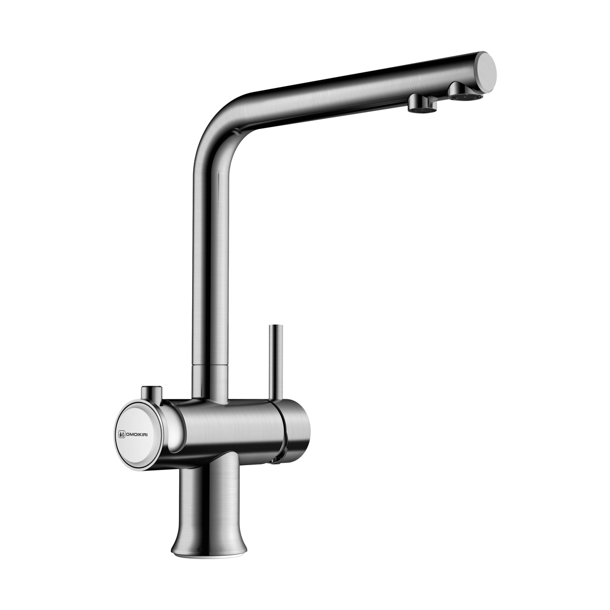 Смесители для кухни Смеситель для кухни Hotaru-BN латунь/нержавеющая сталь/белый 