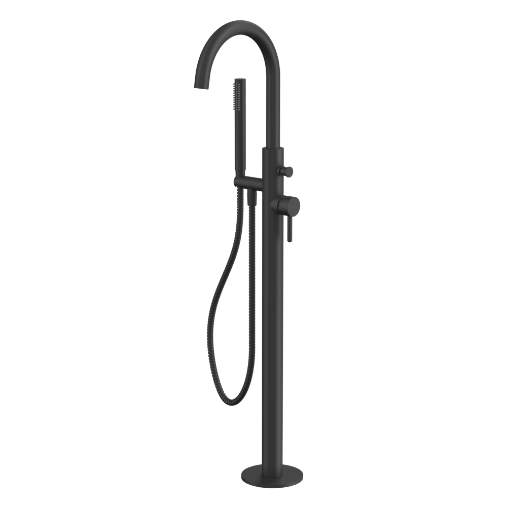 Смесители Смеситель для ванны отдельностоящий Y1233BL (черный мат) 