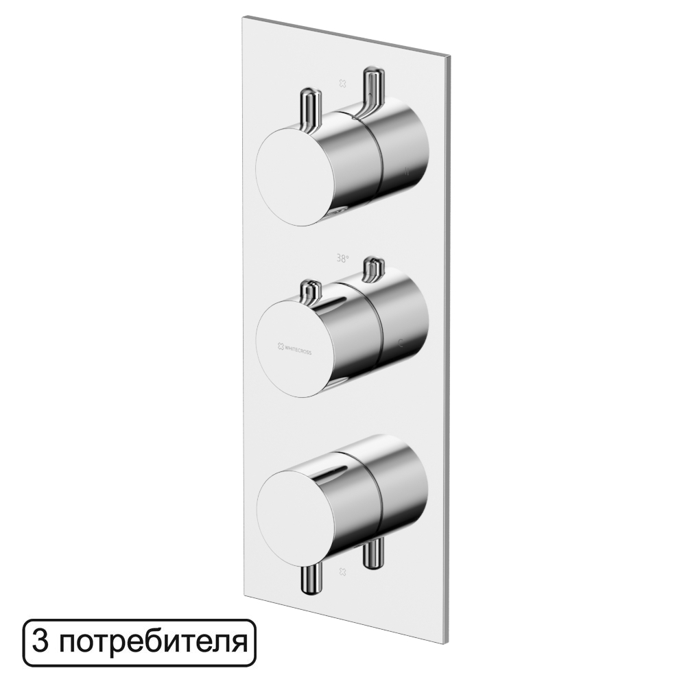 Смесители Смеситель термостатический для душа скрытого монтажа Y1238CR (хром) 