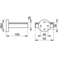 Аксессуары для ванной Мыльница подвесная 